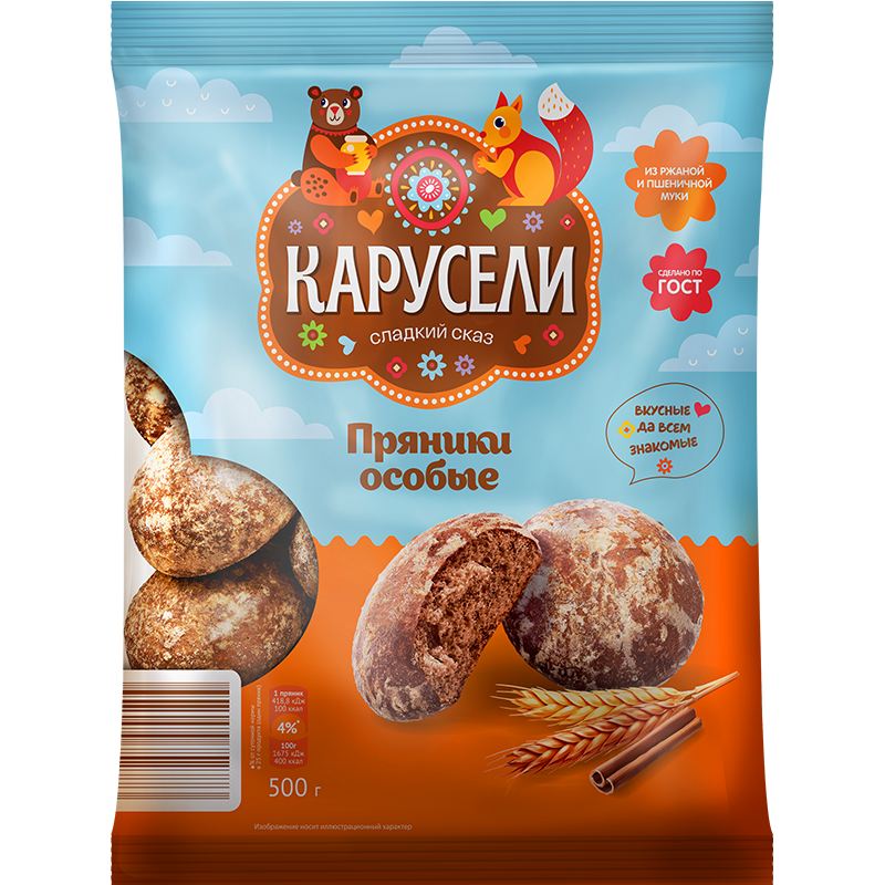 Пряники Карусели 500 г