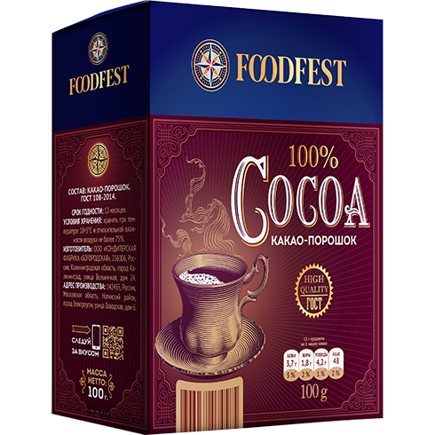 Какао-порошок Foodfest 100 г