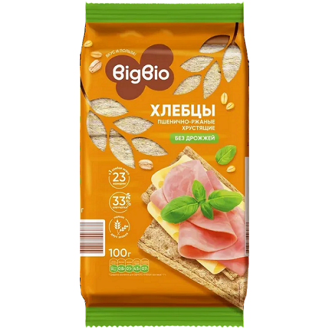 Хлеб пшеничный Bigbio 100 г