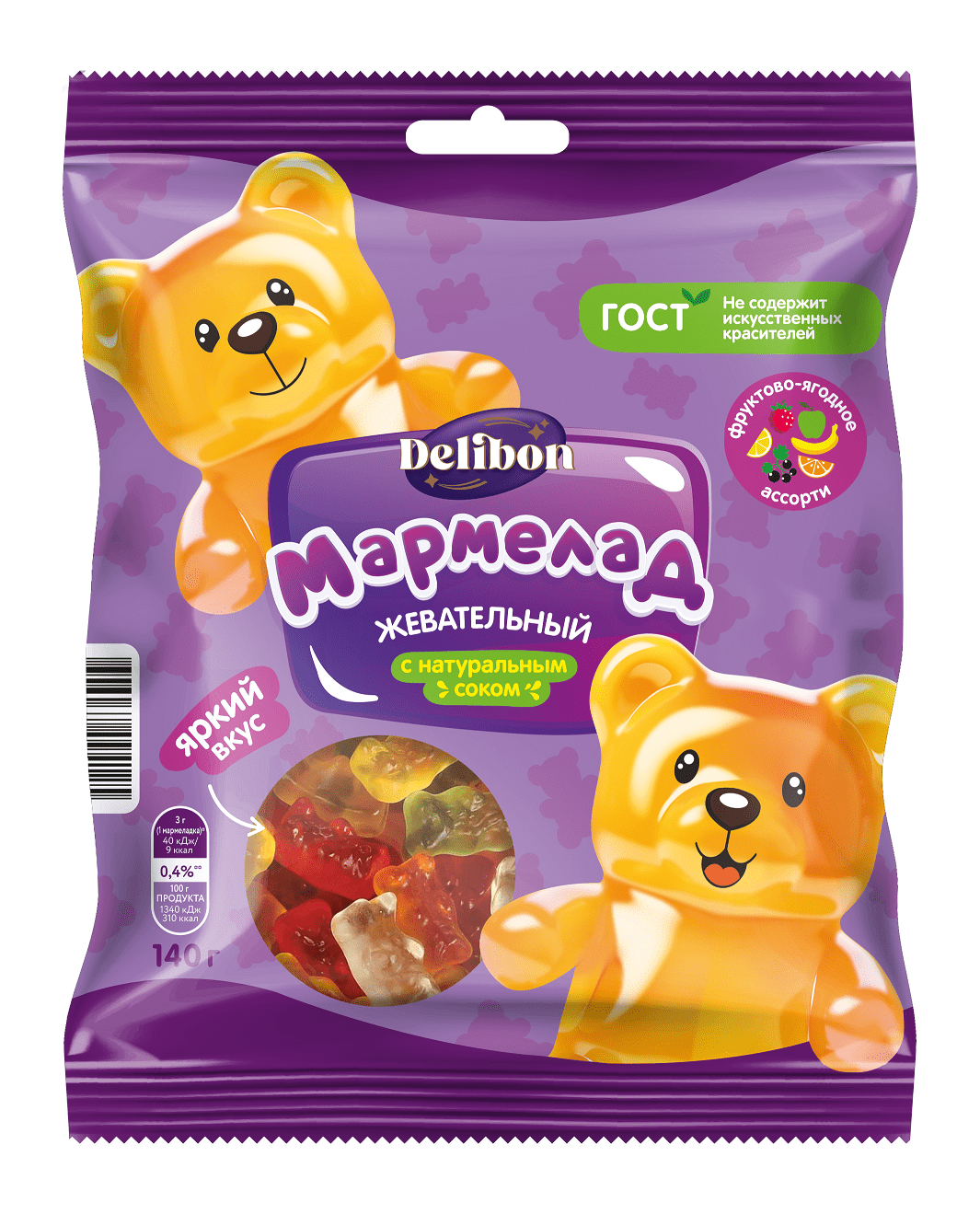 Мармелад Delibon 140 г