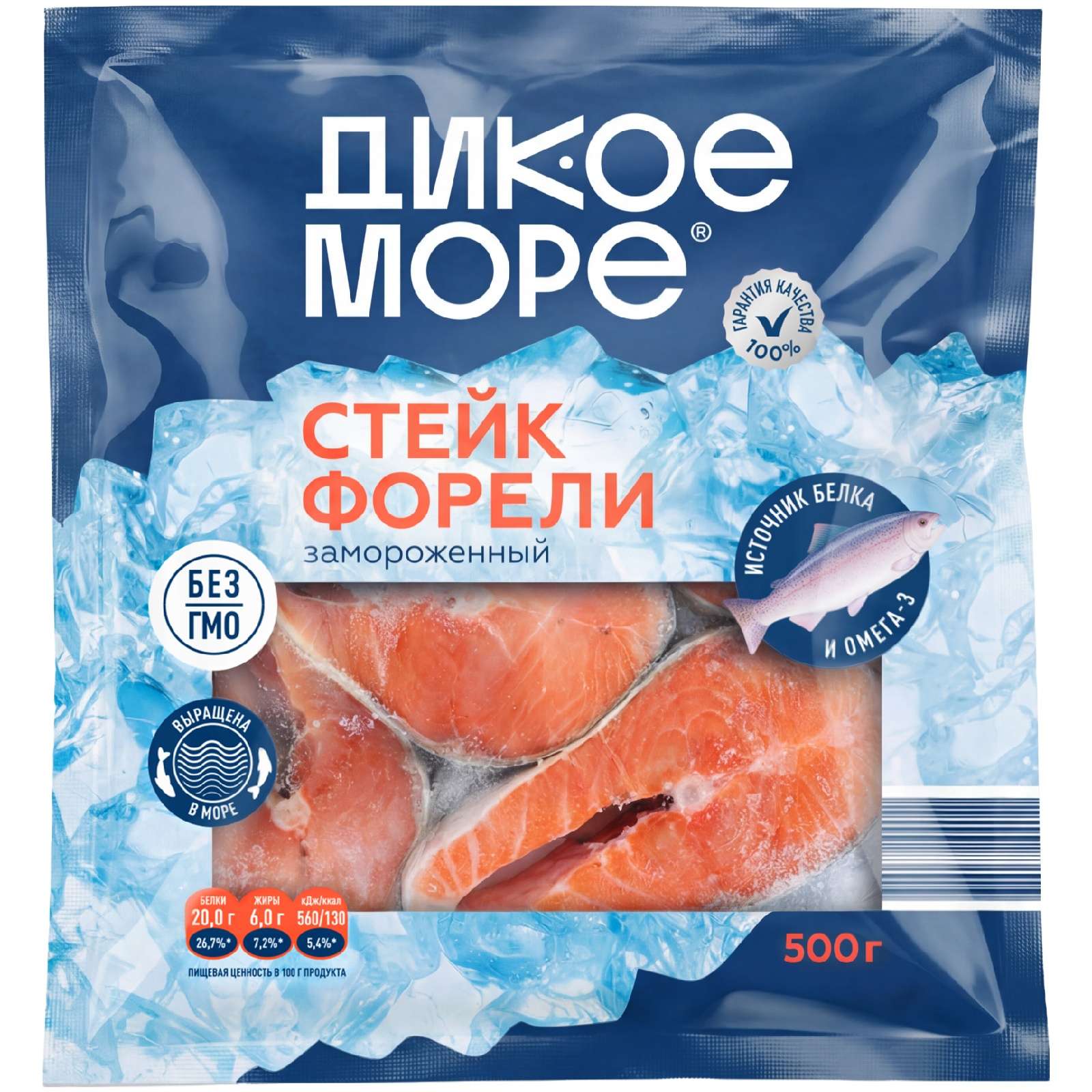 Форель стейк Дикое море 500 г